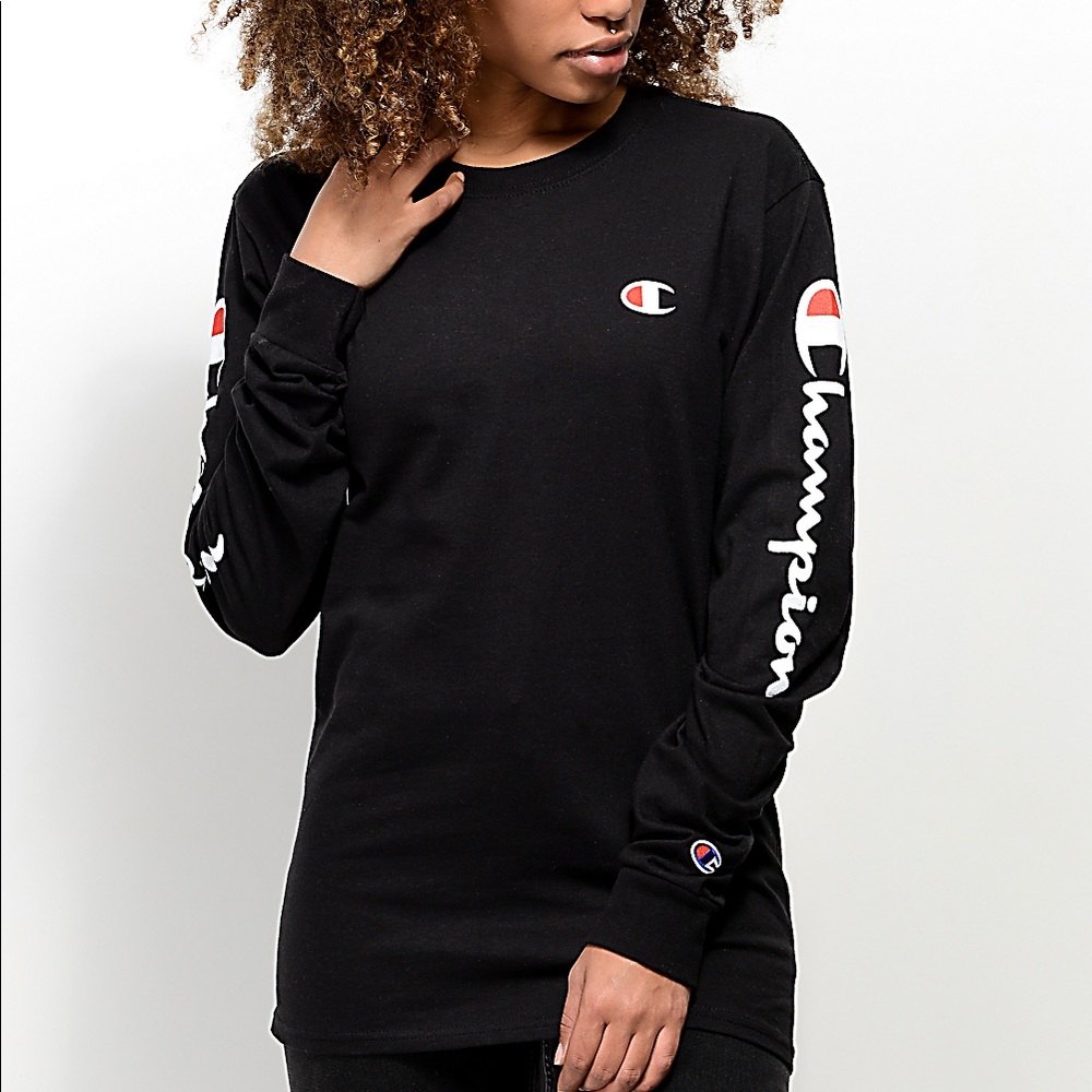 champion long sleeve size large